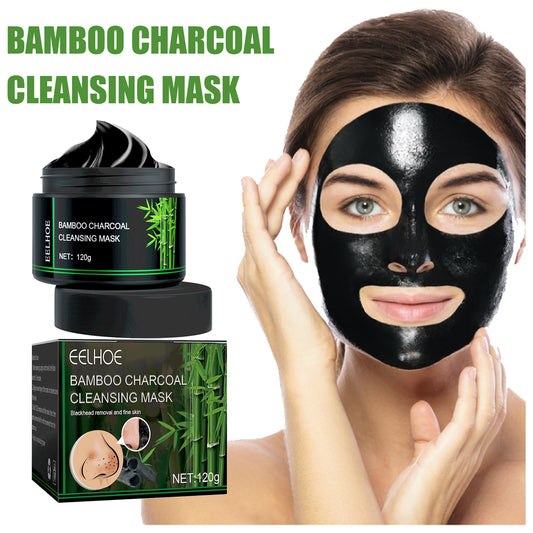 Bamboo Charcoal Blackhead Removal Mask for Moisturizing, Acne Control, and Pore Minimization